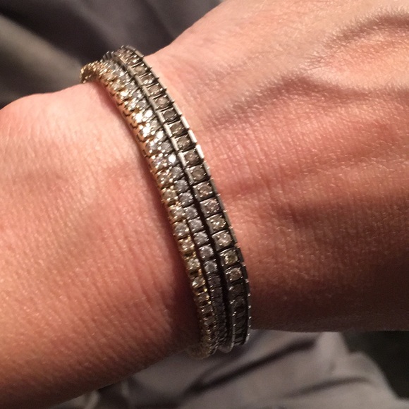 10kt White Gold  Diamond Tennis Bracelet💎 2 Day Clearance! 💎✨ - Picture 9 of 9